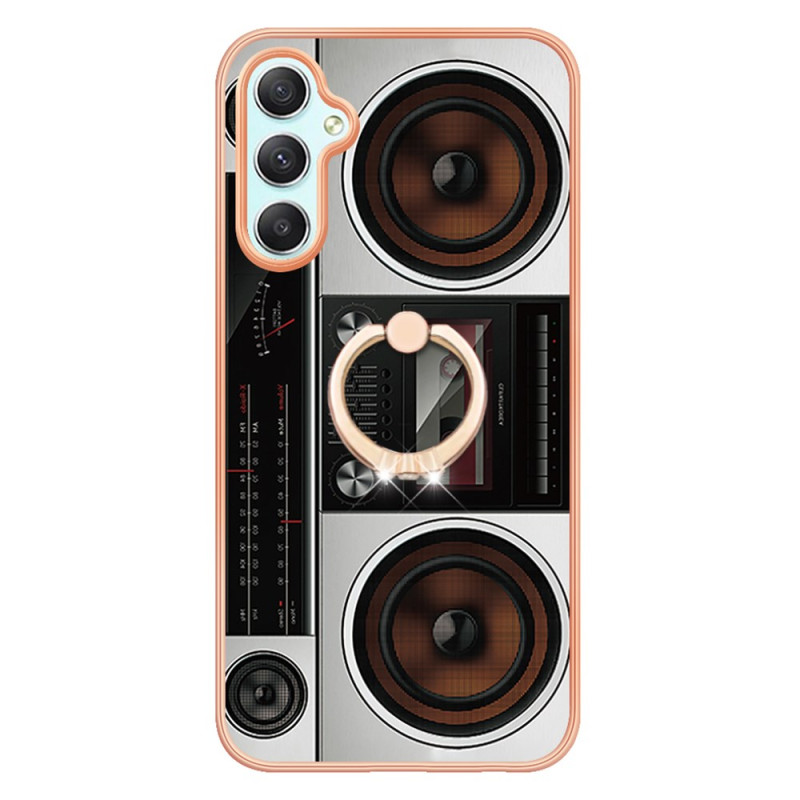 Coque Samsung Galaxy A25 5G avec Anneau-Support Radio Vintage