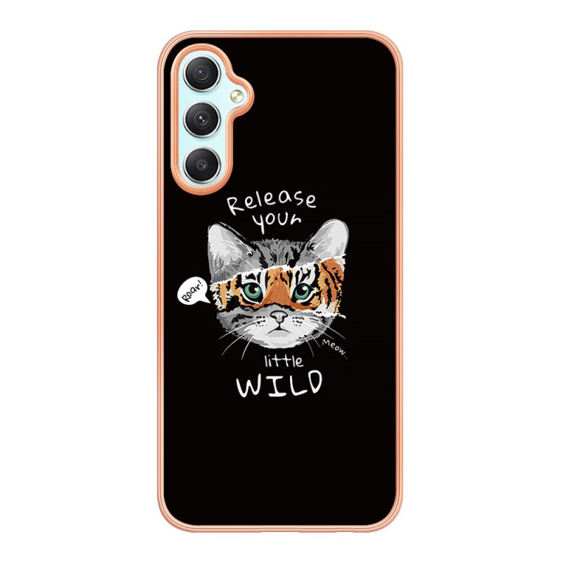 Coque Samsung Galaxy A25 5G Motif Chat / Tigre