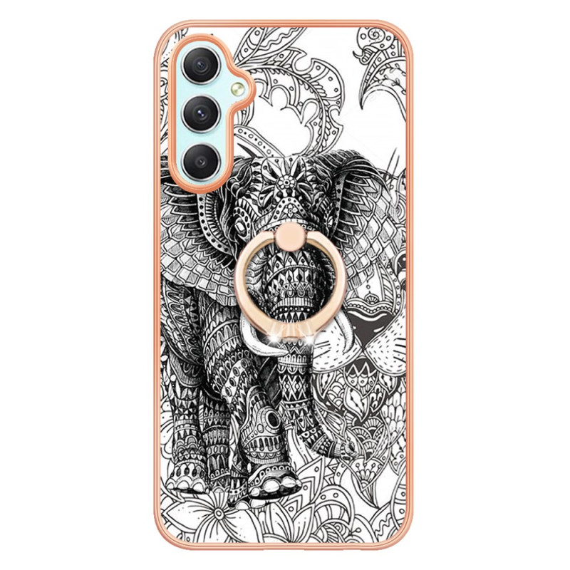 Coque de Téléphone Samsung Galaxy A25 5G avec Anneau-Support Éléphant Totem