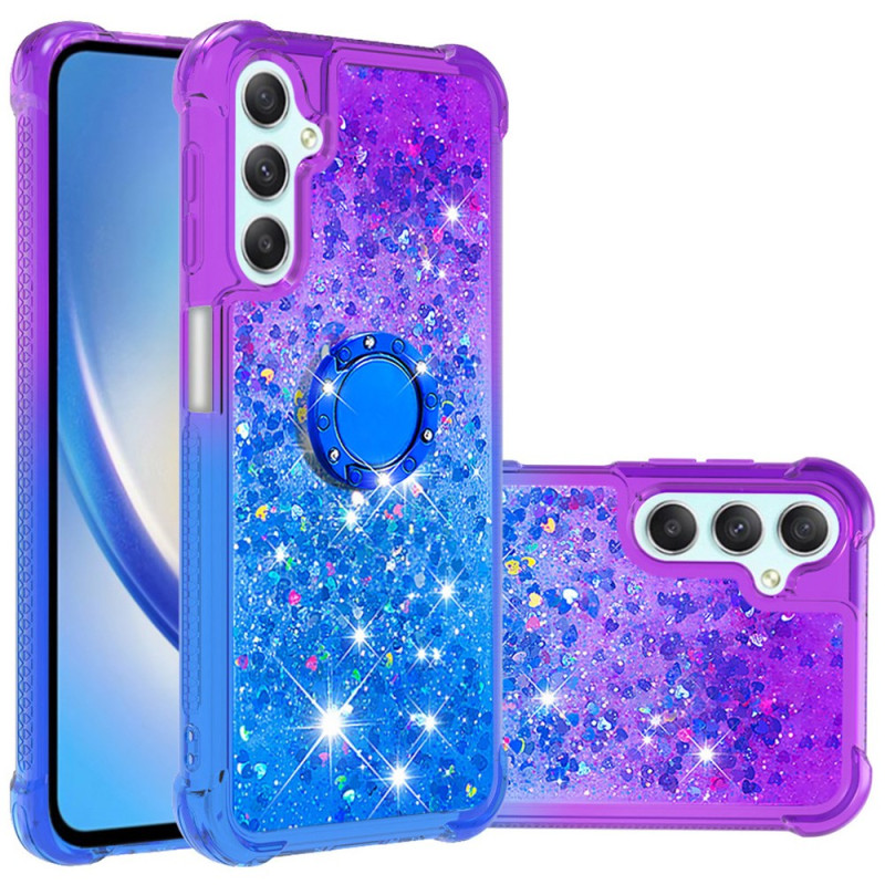 Coque Samsung Galaxy A25 5G / A24 4G Paillettes avec Support Rotatif