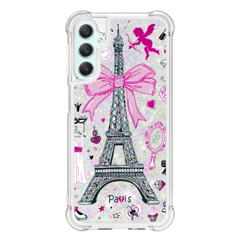 Coque Samsung Galaxy A25 5G / A24 4G Paillettes Tour Eiffel