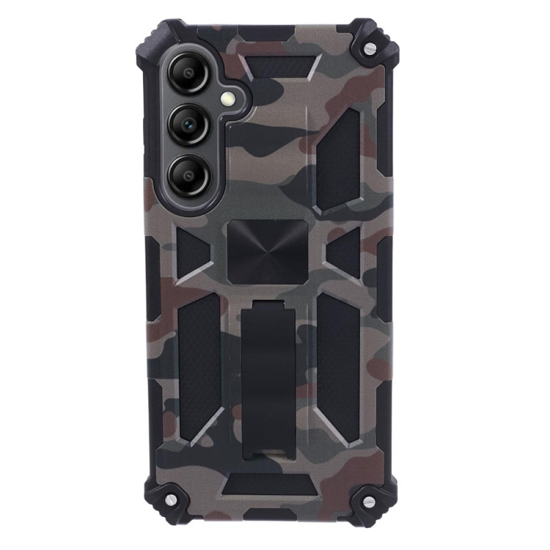 Coque Samsung Galaxy S24 Plus 5G avec Support et Motif Camouflage