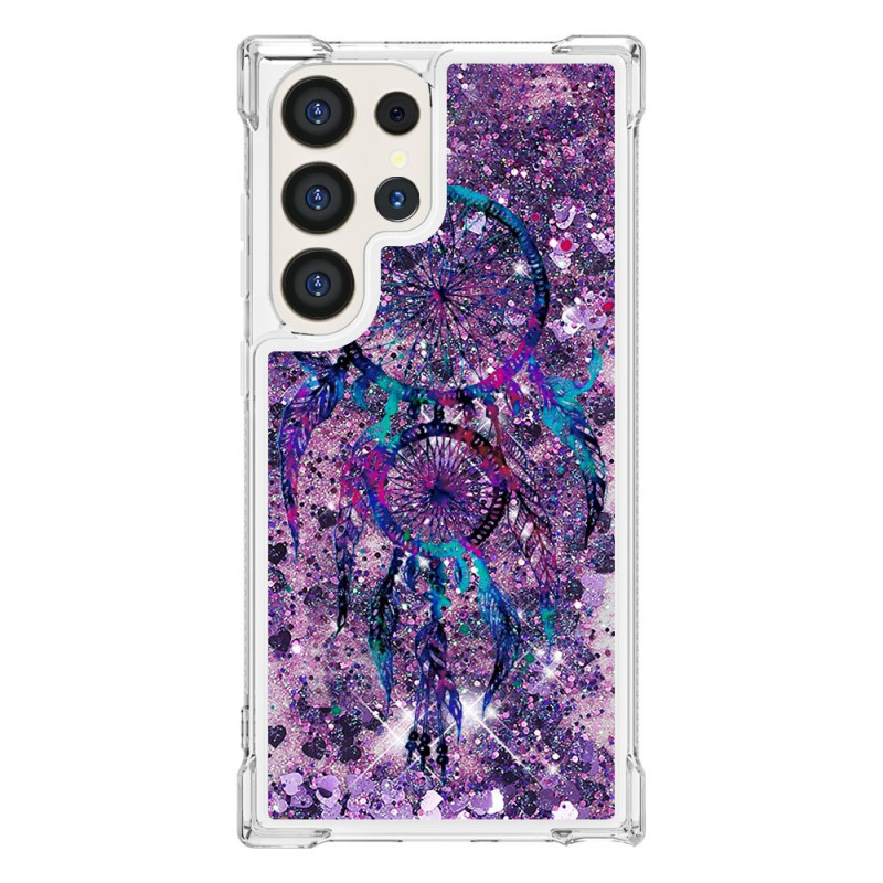 Coque Samsung Galaxy S24 Ultra 5G Paillettes Attrape Rêves