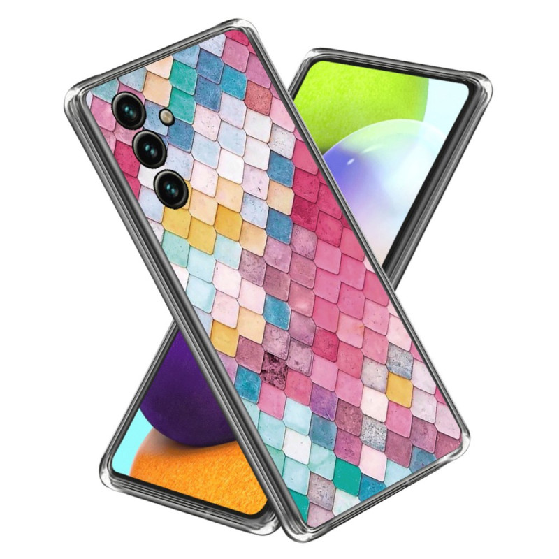 Coque Samsung Galaxy A25 5G Losange Arc-en-Ciel