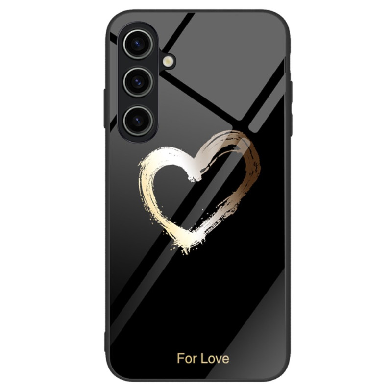 Coque Samsung Galaxy A25 5G Verre Trempé Coeur Doré