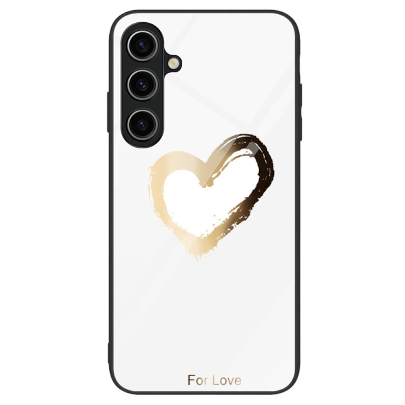 Coque Samsung Galaxy A25 5G Verre Trempé Coeur Doré