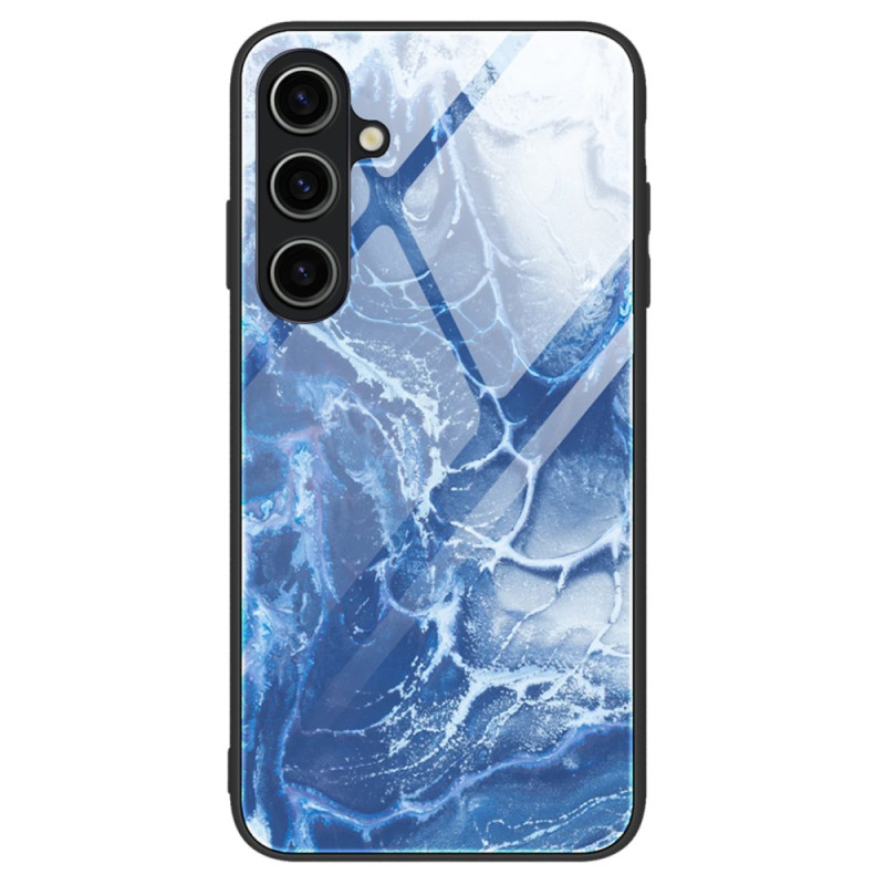 Coque Samsung Galaxy A25 5G Verre Trempé Marbre Bleu