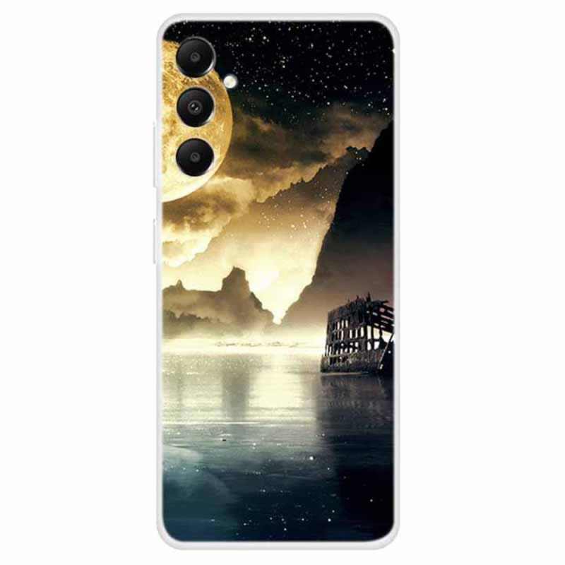 Coque Samsung Galaxy A05s Clair de Lune au Bord du Lac