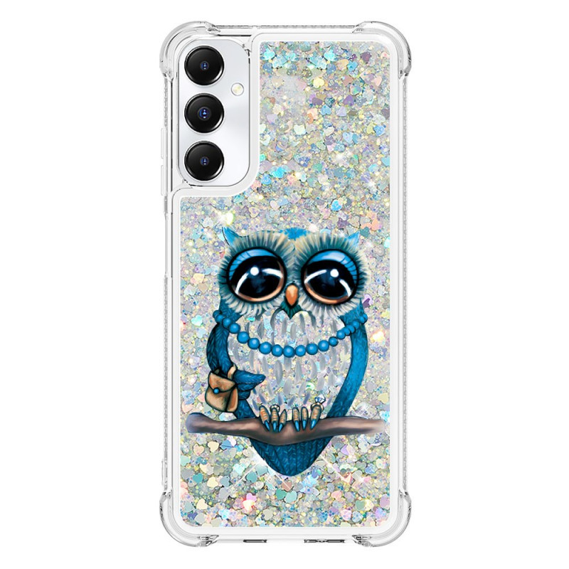 Coque Samsung Galaxy A05s Paillettes Chouette