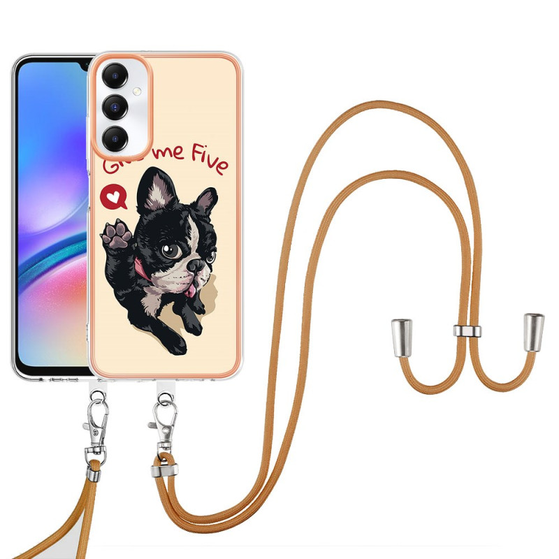 Coque à Cordon Samsung Galaxy A05s Chien Give Me Five