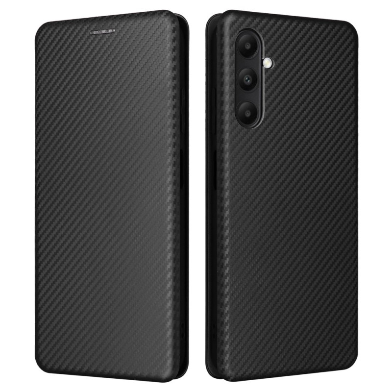 Flip Cover Samsung Galaxy A05s Fibre Carbone Porte-Carte