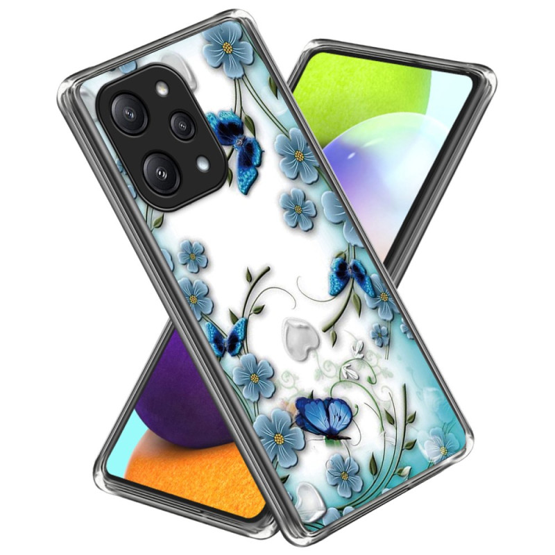 Coque Xiaomi Redmi 12 5G / Poco M6 Pro 5G Papillons et Fleurs