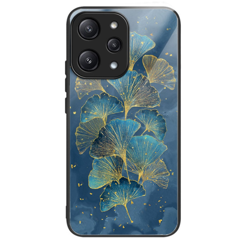 Coque Xiaomi Redmi 12 5G / Poco M6 Pro 5G Verre Trempé Feuilles de Ginkgo