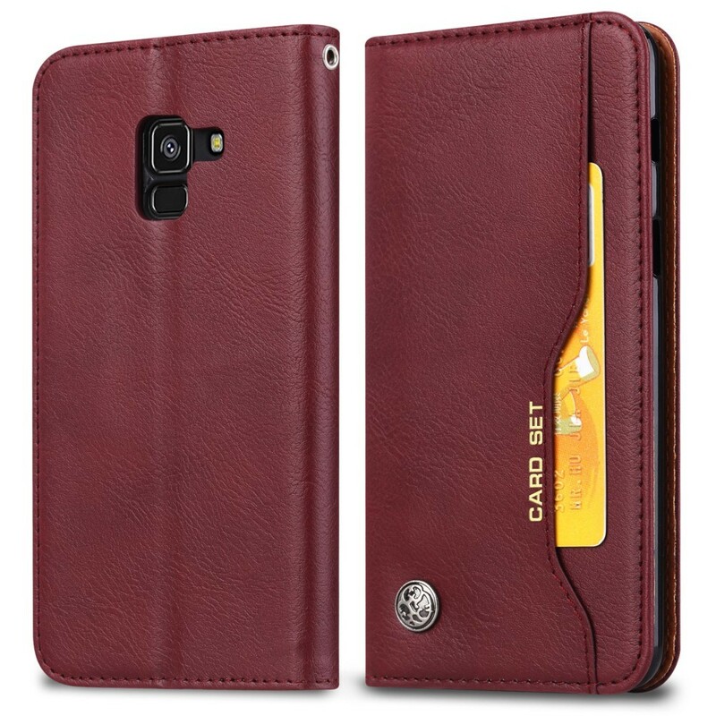 Flip Cover Samsung Galaxy A8 Simili Cuir Porte-Cartes