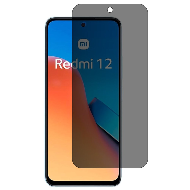 Protection en Verre Trempé Anti-Espion pour Écran Xiaomi Redmi 12 4G / 12 5G / Poco M6 Pro 5G