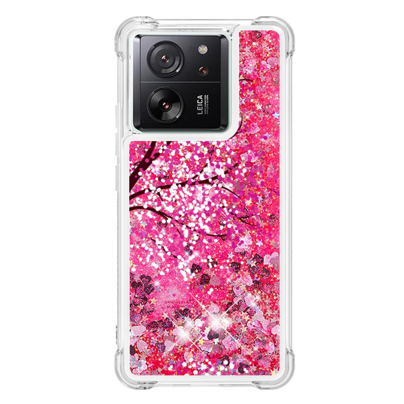 Coque Xiaomi 13T / 13T Pro Paillettes Cerisier en Fleurs