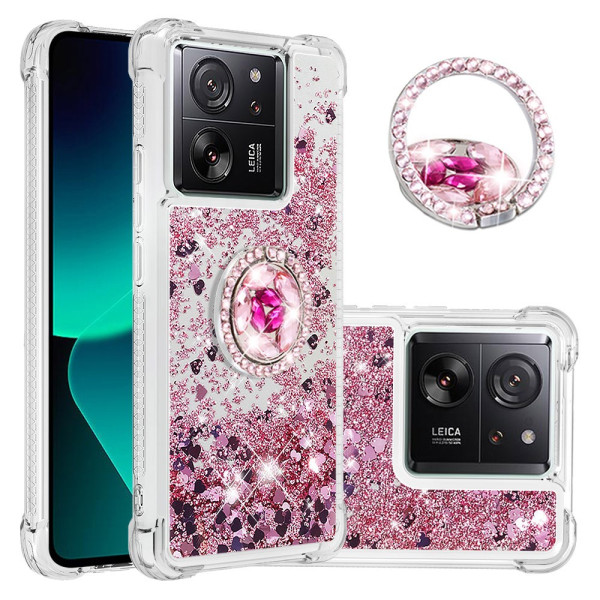 Coque Xiaomi 13T / 13T Pro Paillettes Anneau-Support