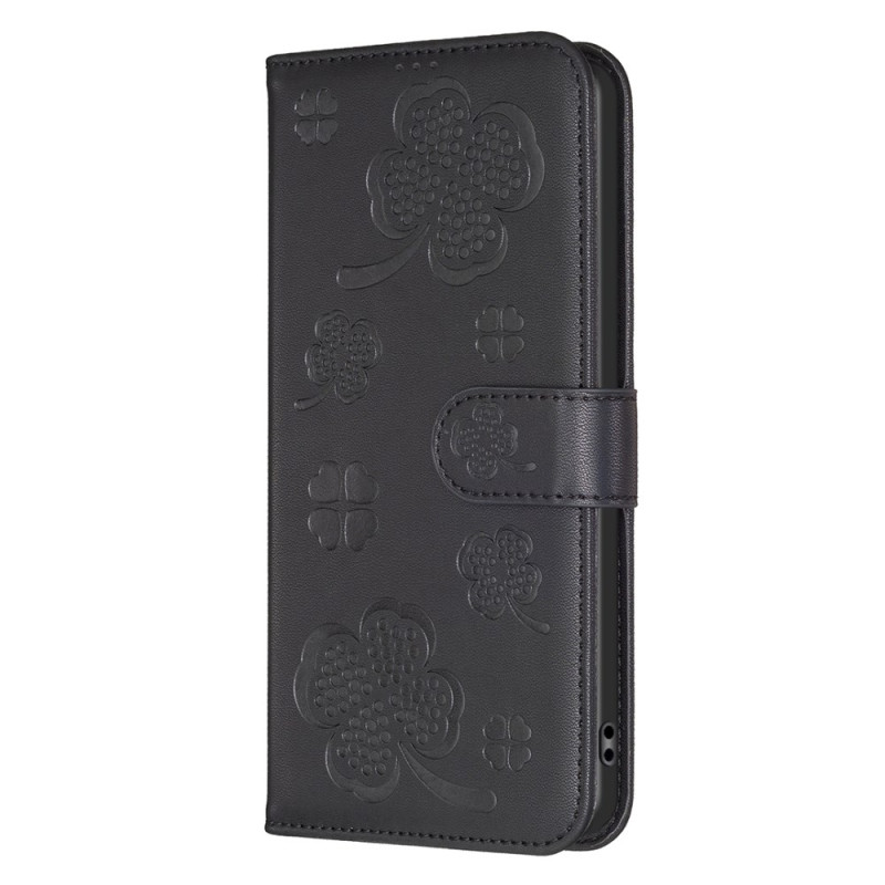 Housse Xiaomi 13T avec Portefeuille Motif Trèfle