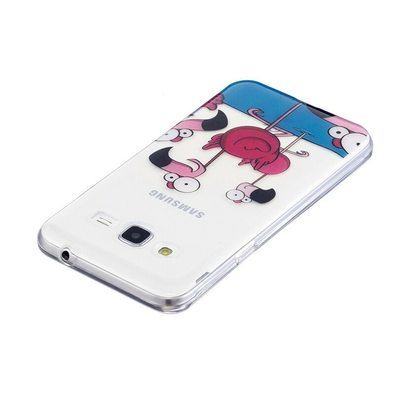 Coque Samsung Galaxy J3 2016 Drôles de Flamants Roses