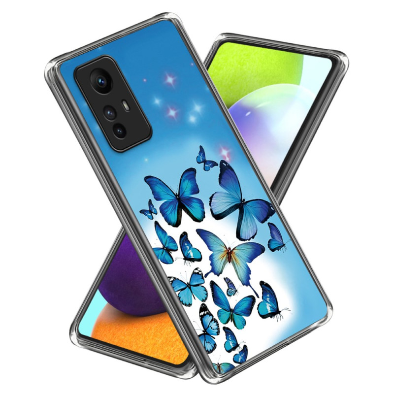 Coque Xiaomi Redmi Note 12S Papillons bleus