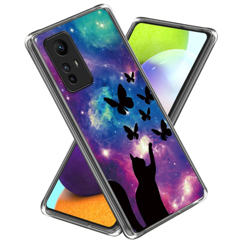 Coque Xiaomi Redmi Note 12S Chat et Papillons