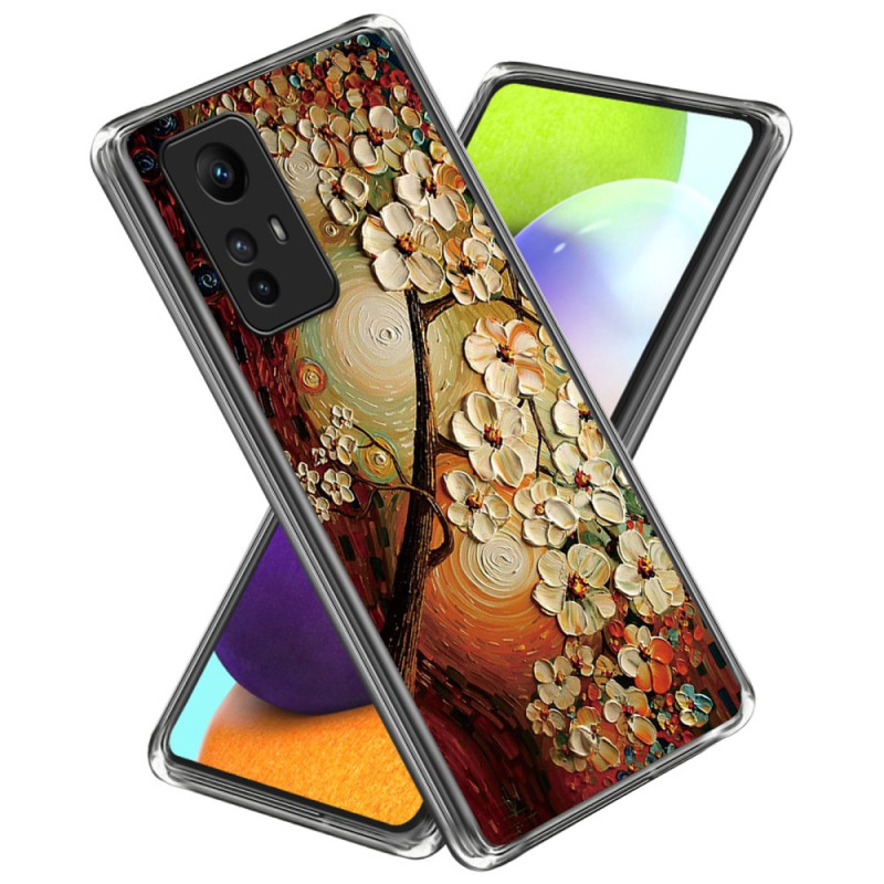 Coque Xiaomi Redmi Note 12S Fleurs Marrons