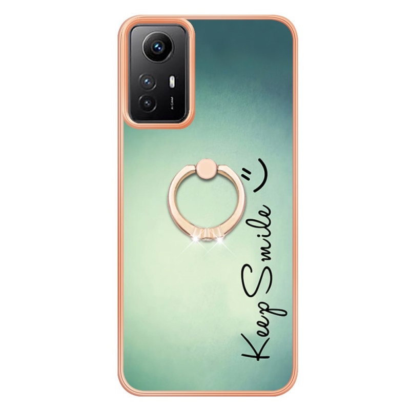 Coque Xiaomi Redmi Note 12S Anneau-Support Keep Smile