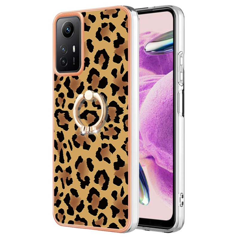 Coque Xiaomi Redmi Note 12S 4G Anneau-Support Léopard