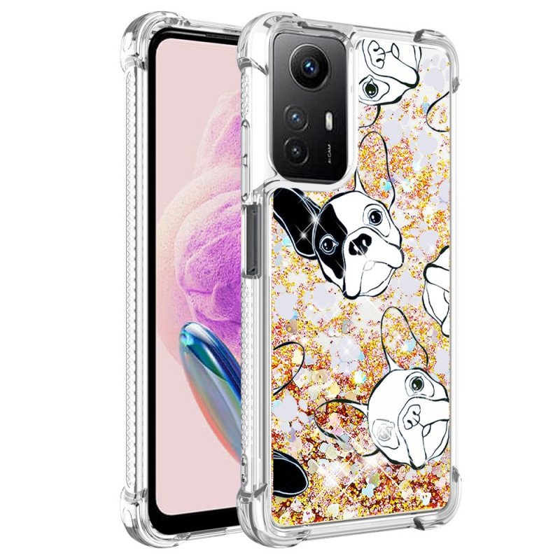 Coque Xiaomi Redmi Note 12S / Redmi Note 11S / Note 11 Paillettes Chiens