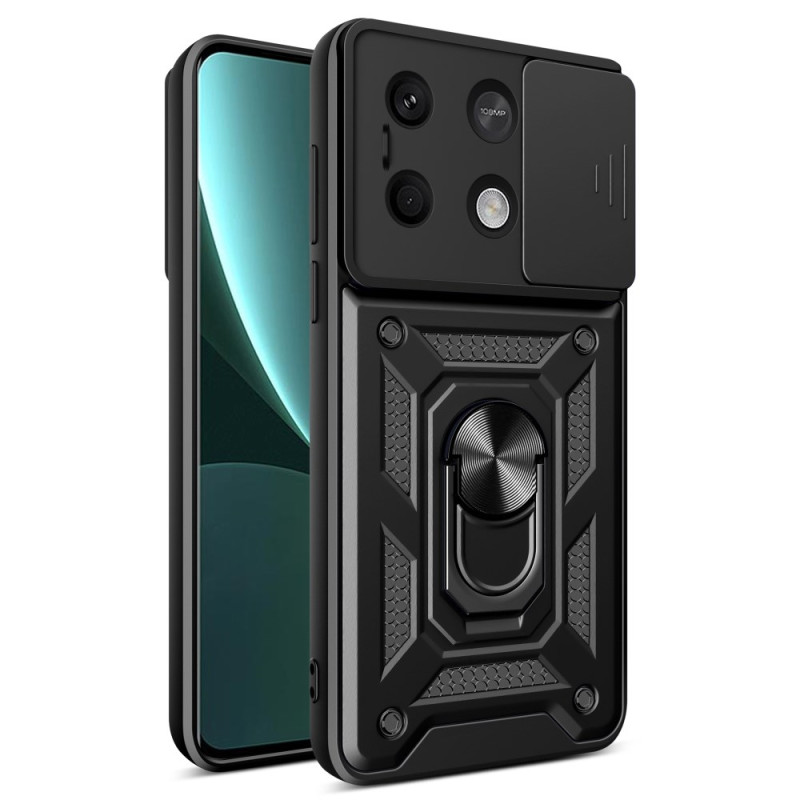 Coque Xiaomi Redmi Note 13 5G Anneau-Support et Protection Coulissante pour Objectif