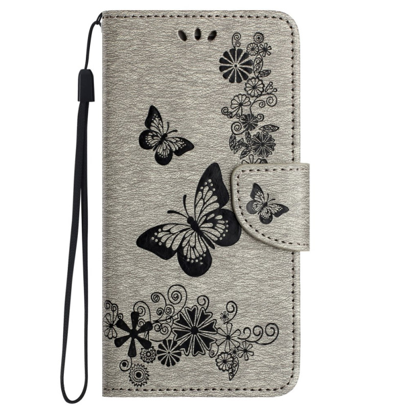 Housse Honor 90 Lite 5G Motif de Fleurs et Papillons