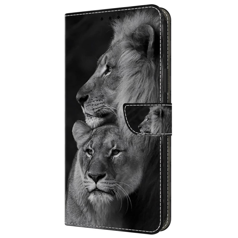 Housse Samsung Galaxy A55 5G Couple de lions