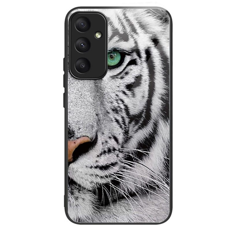 Coque Samsung Galaxy A55 5G Verre Trempé Tigre Blanc