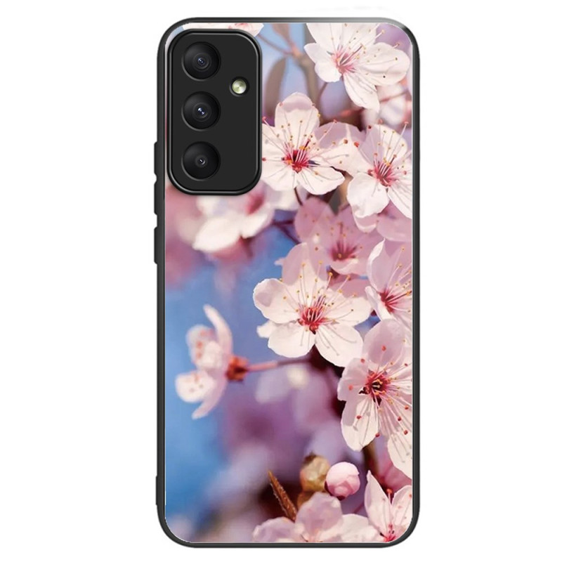 Coque Samsung Galaxy A55 5G Verre Trempé Fleurs de Pêcher