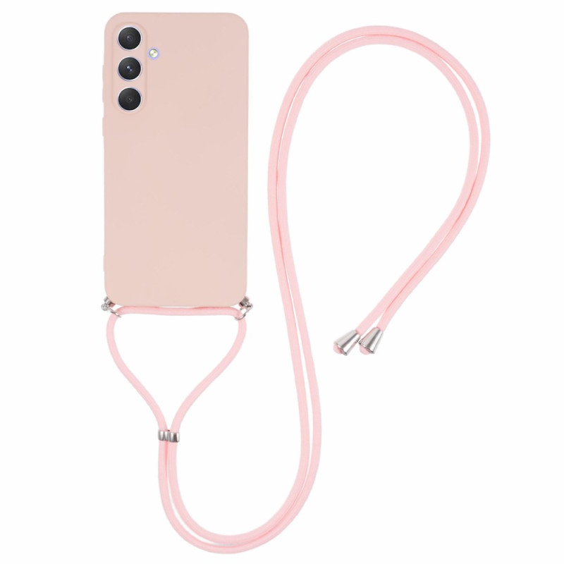 Coque à Cordon Samsung Galaxy A55 5G Rose