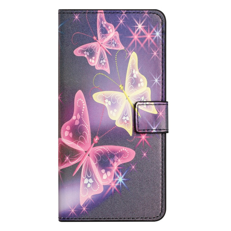 Housse Samsung Galaxy A35 5G Papillons Scintillants