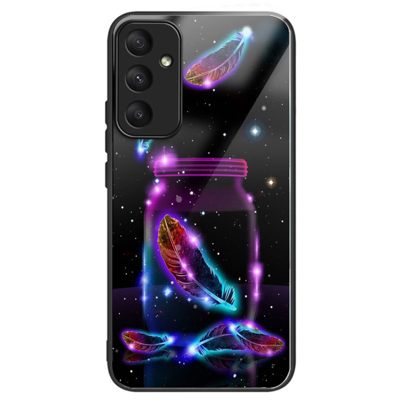 Coque Samsung Galaxy A35 5G Verre Trempé Plume Fluorescente