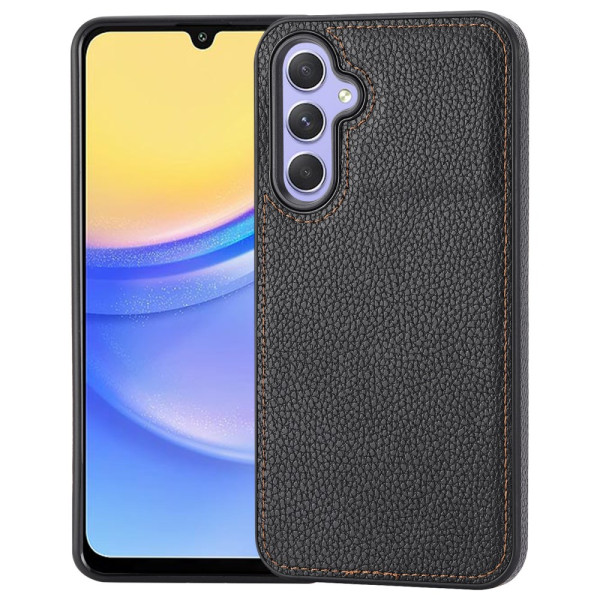 Coque Samsung Galaxy A15 5G Simili Cuir Litchi