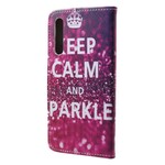 Housse Huawei P20 Keep Calm and Sparkle