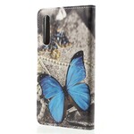 Housse Huawei P20 Pro Papillon Bleu