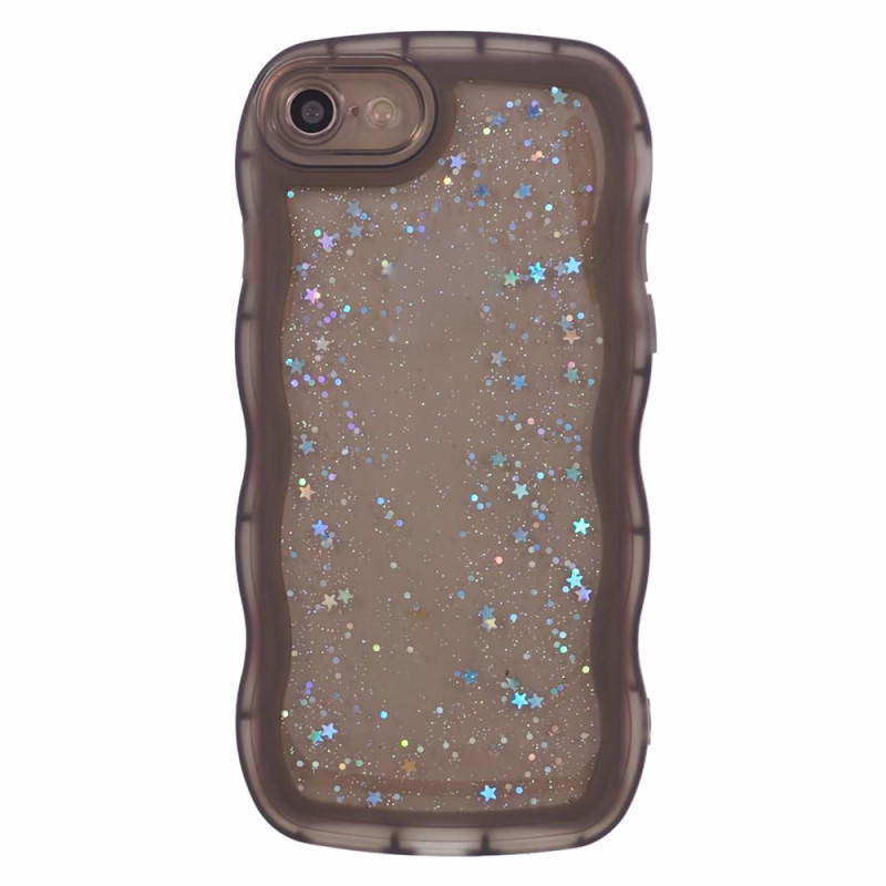 Coque iPhone SE 3 / SE 2 / 8 / 7 Bords Ondulés Paillettes