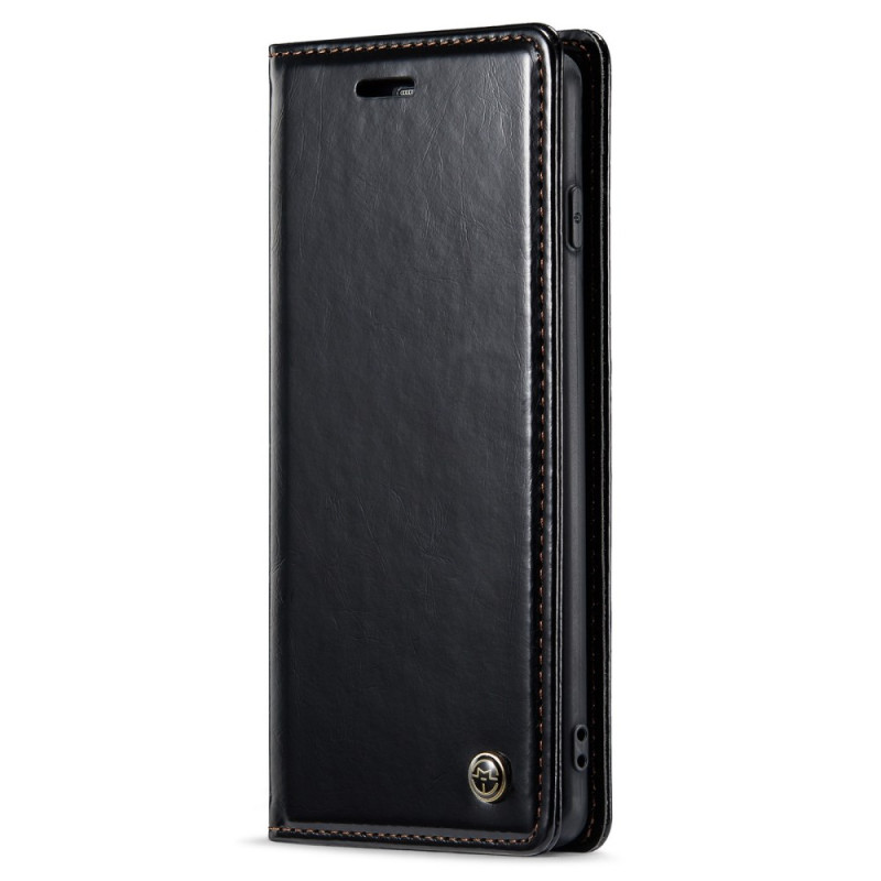 Flip Cover Samsung Galaxy S10 Simili Cuir Ciré CASEME