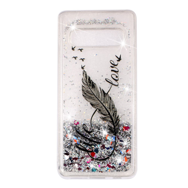 Coque Samsung Galaxy S10 Paillettes Dynamiques Motif