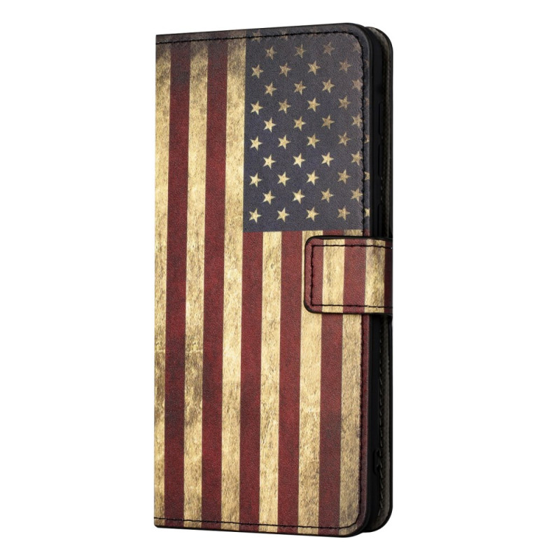 Housse Samsung Galaxy Xcover 7 Drapeau Américain Vintage