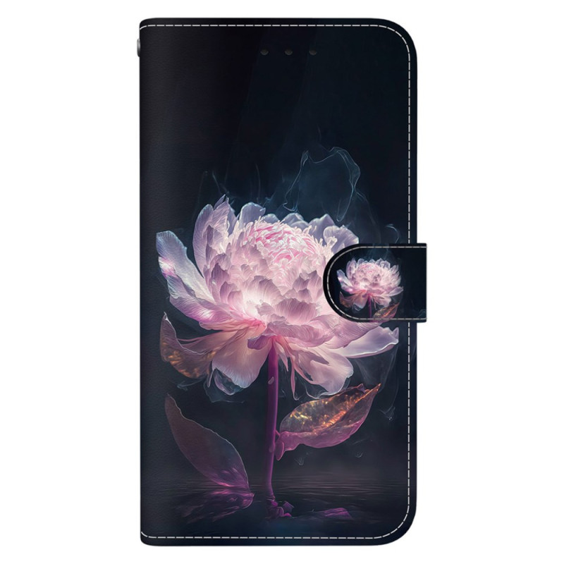 Housse  Xiaomi 14 Pivoine Pourpre à Lanière