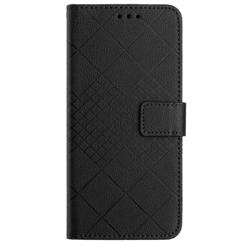 Housse OnePlus 12 5G Texture Litchi avec Losanges