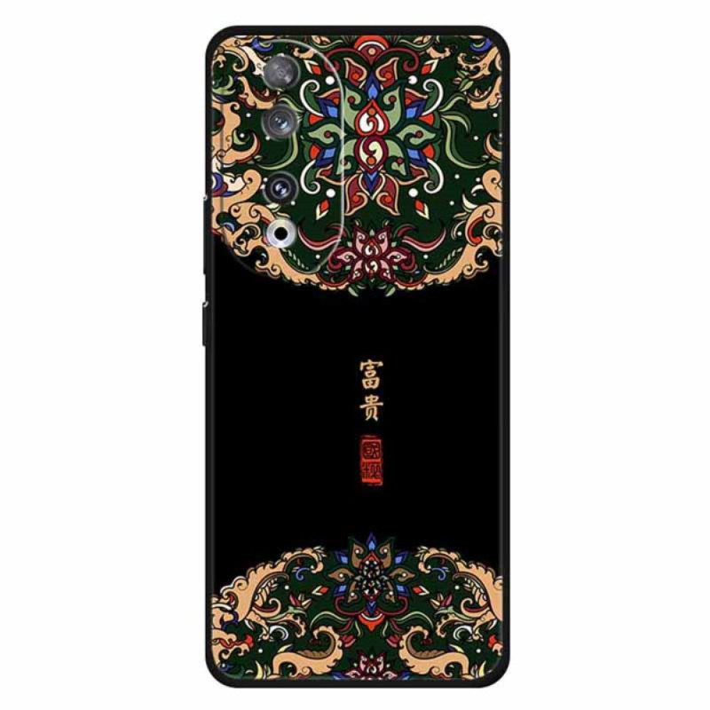 Coque Honor 90 Motif Or et Noir