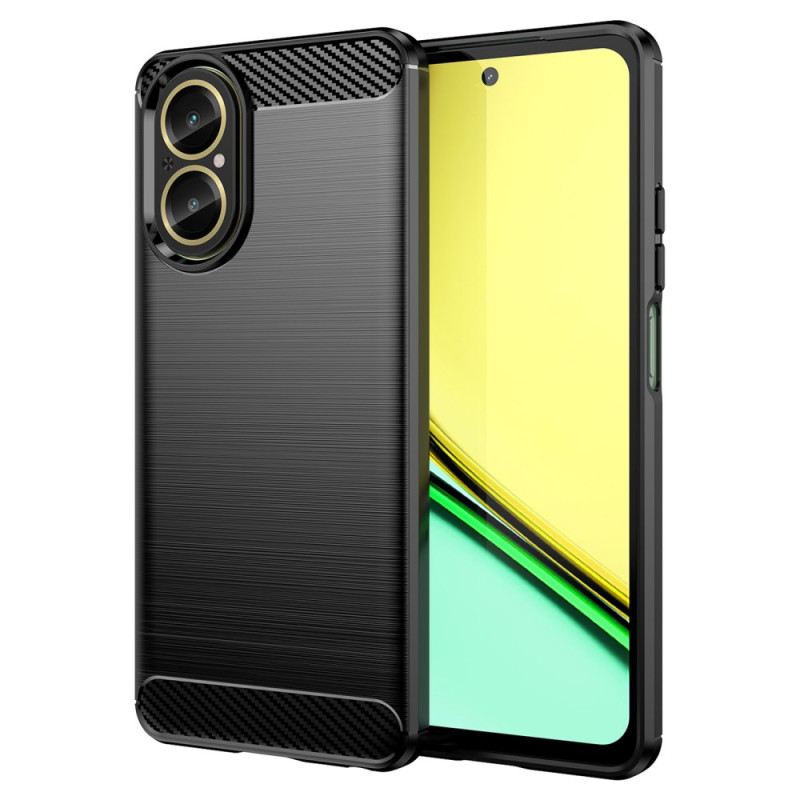 Coque Realme C67 Fibre Carbone Brossée