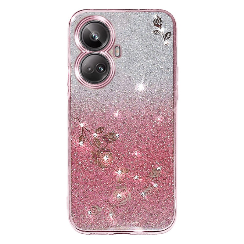 Coque Realme C55 Fleurs et Strass KADEM