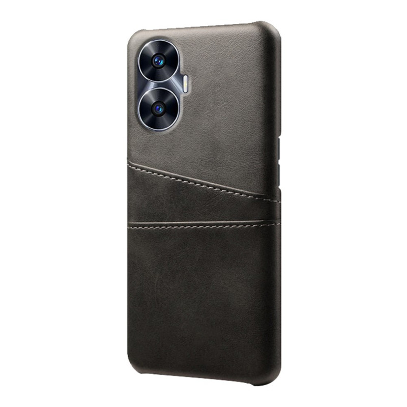 Coque Realme C55 Effet Cuir Double Porte-Cartes